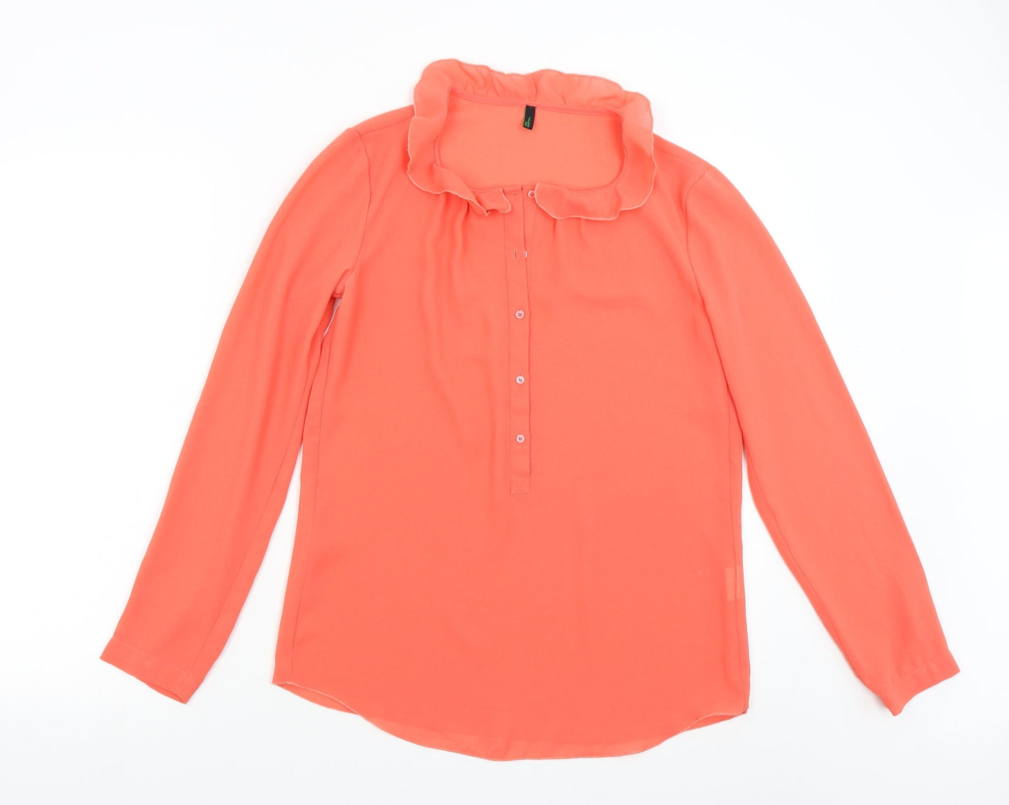 Benetton Womens Orange   Basic Blouse Size S
