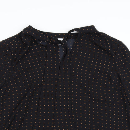 Warehouse Womens Black   Basic Blouse Size 12  - Hearts