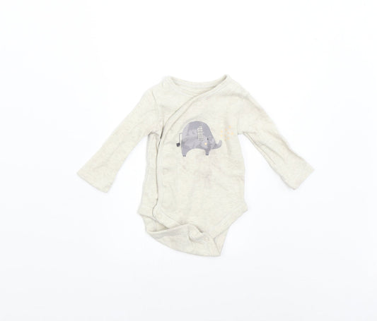 George Baby Beige   Babygrow One-Piece Size 0-3 Months  - Elephant