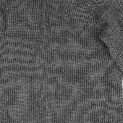 H&M Mens Grey  Knit Pullover Jumper Size S