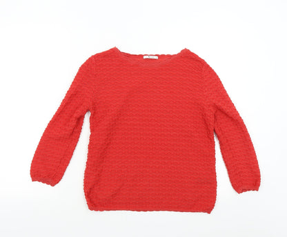 Tu Womens Red   Pullover Jumper Size 8