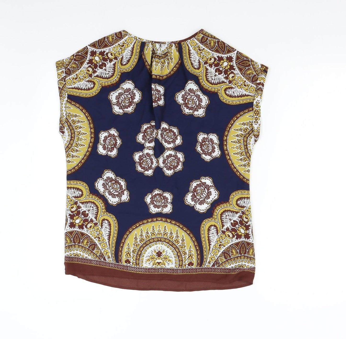 NEXT Womens Multicoloured Geometric  Basic Blouse Size 8