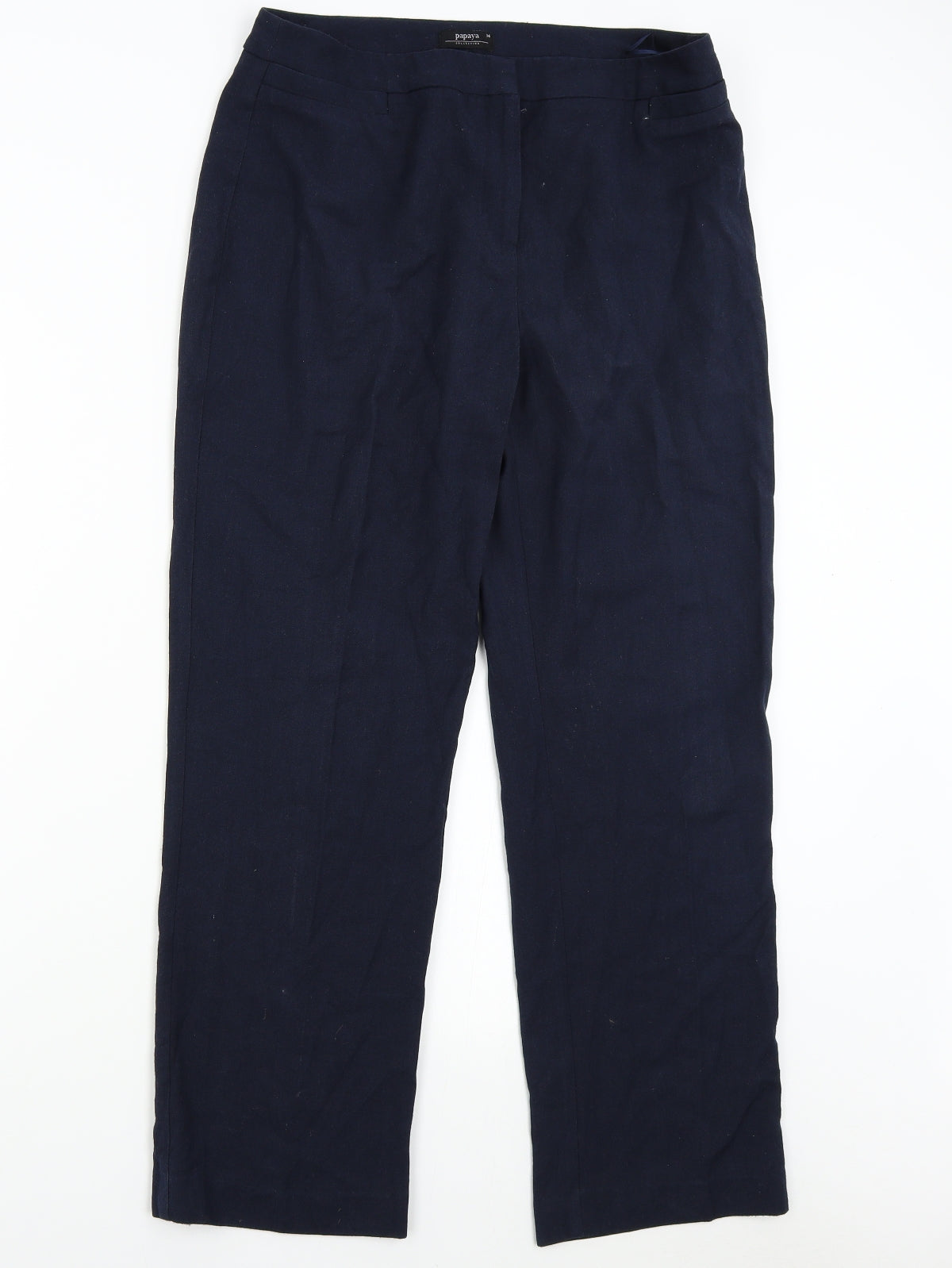 Papaya Womens Blue   Trousers  Size 14 L28 in