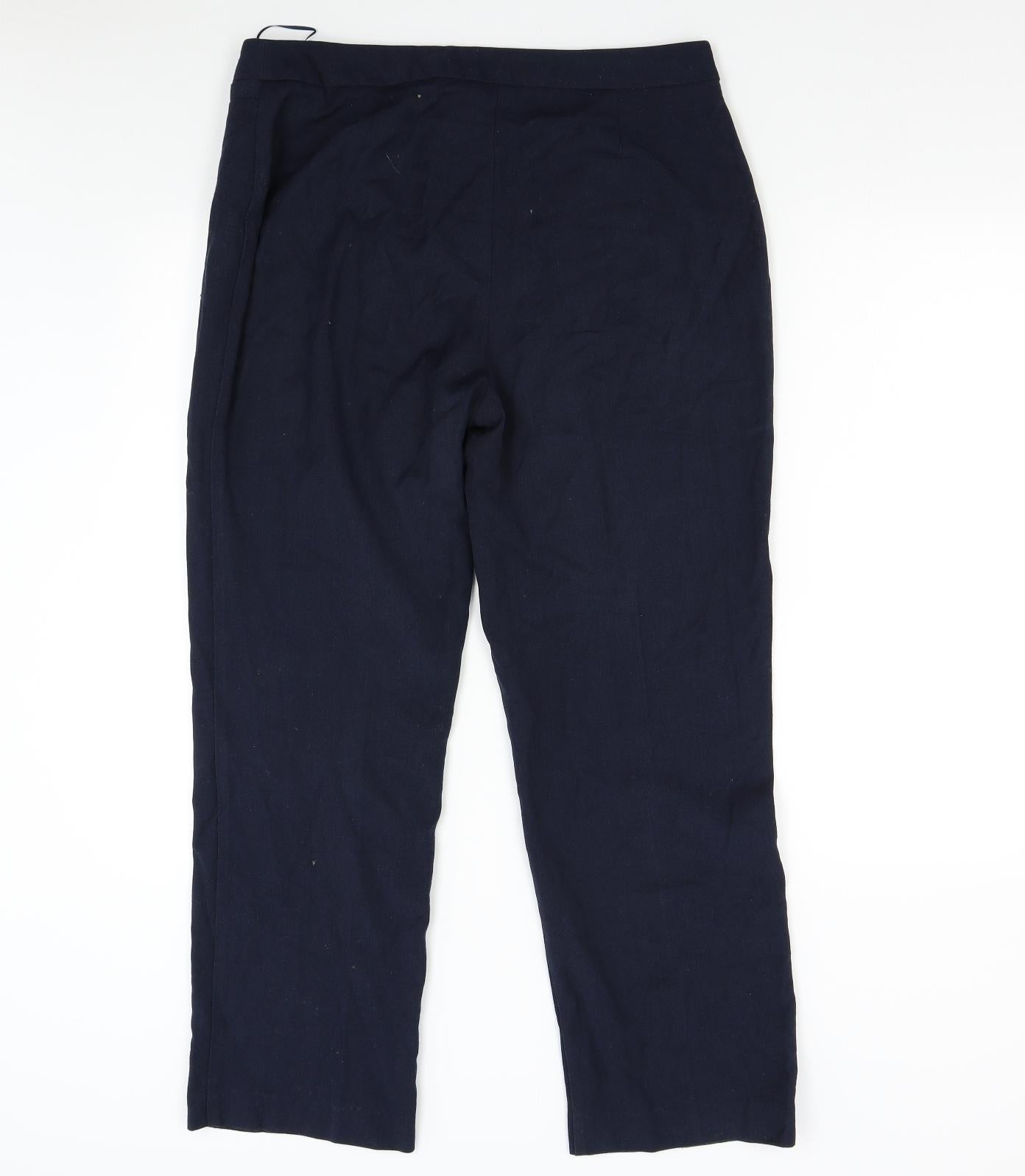 Papaya Womens Blue   Trousers  Size 14 L28 in