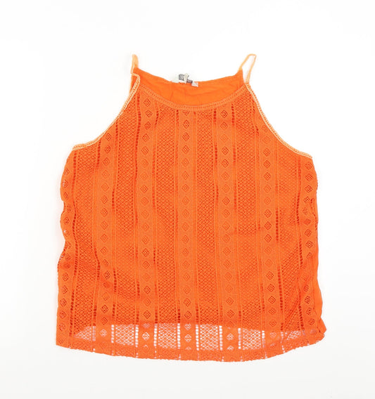 Peacock's Womens Orange   Basic Tank Size 14