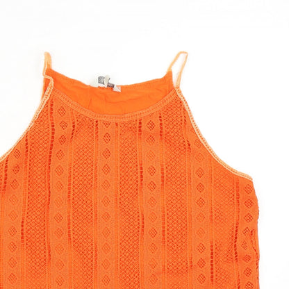 Preloved Peacock's Womens Orange   Basic Tank Size 14 - Detail