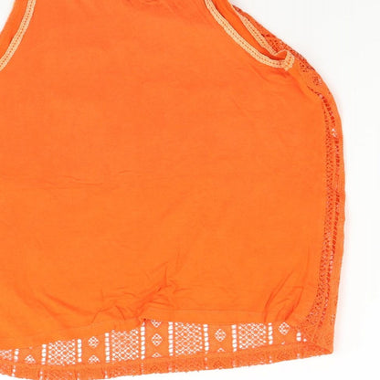 Preloved Peacock's Womens Orange   Basic Tank Size 14 - Label