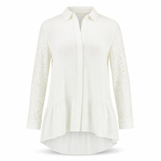 Primark Womens White   Tunic Button-Up Size 10