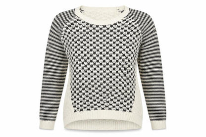 F&F Womens Beige Striped  Pullover Jumper Size 14
