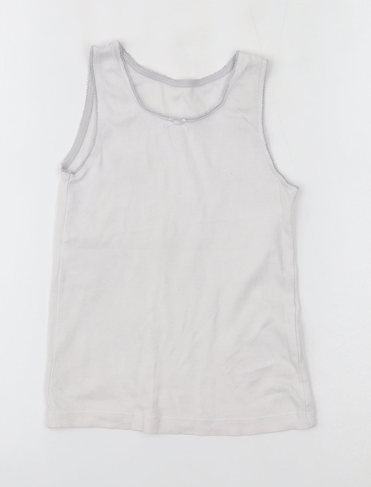 Debenhams Girls White   Basic Tank Size 5-6 Years