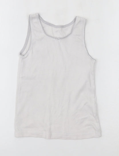 Debenhams Girls White   Basic Tank Size 5-6 Years