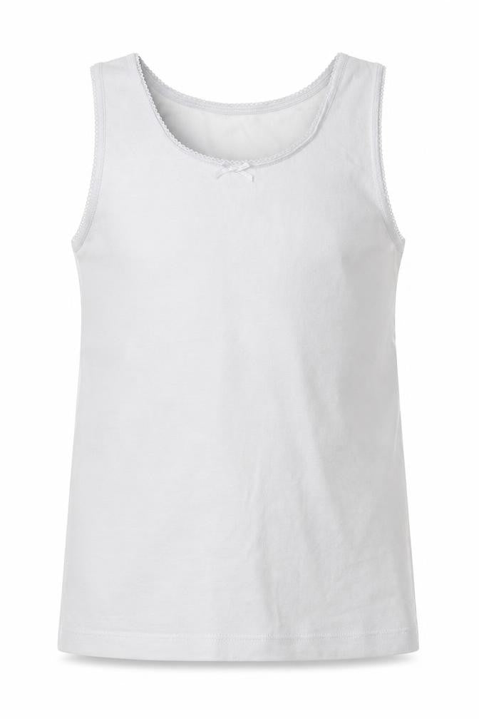 Debenhams Girls White   Basic Tank Size 5-6 Years