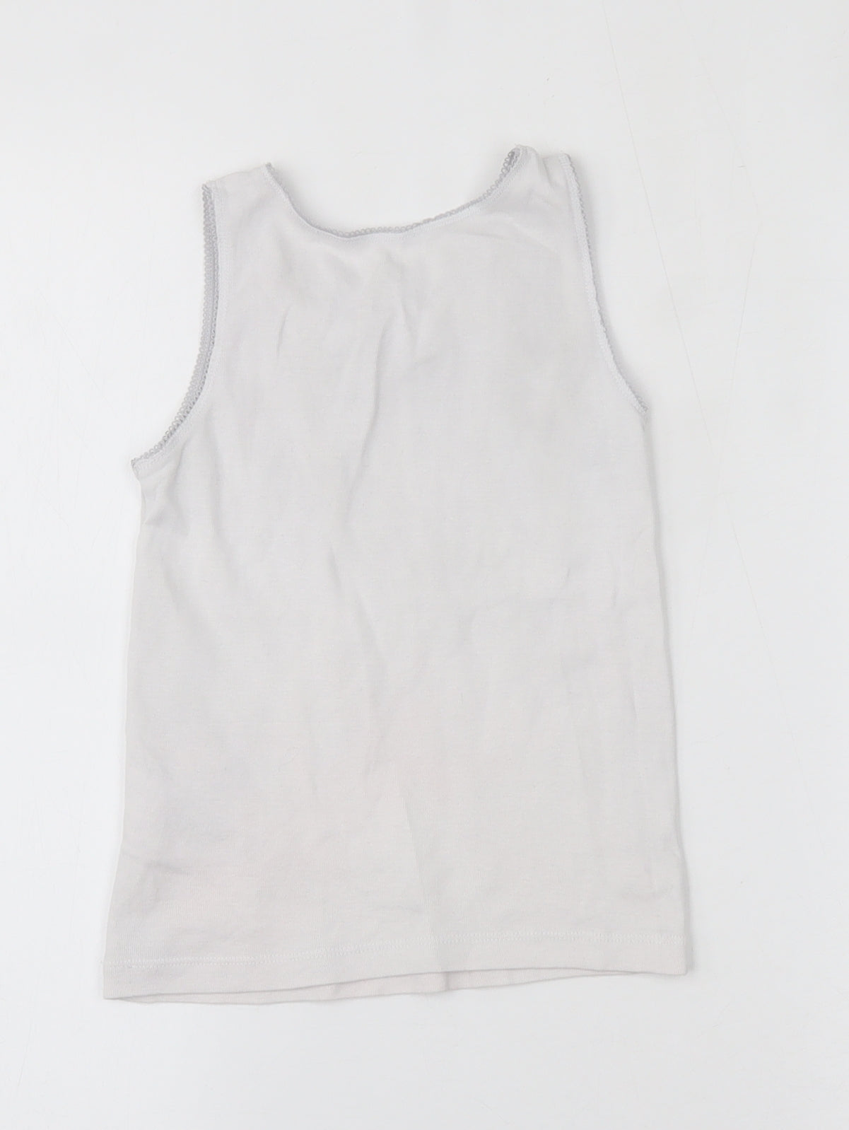 Debenhams Girls White   Basic Tank Size 5-6 Years