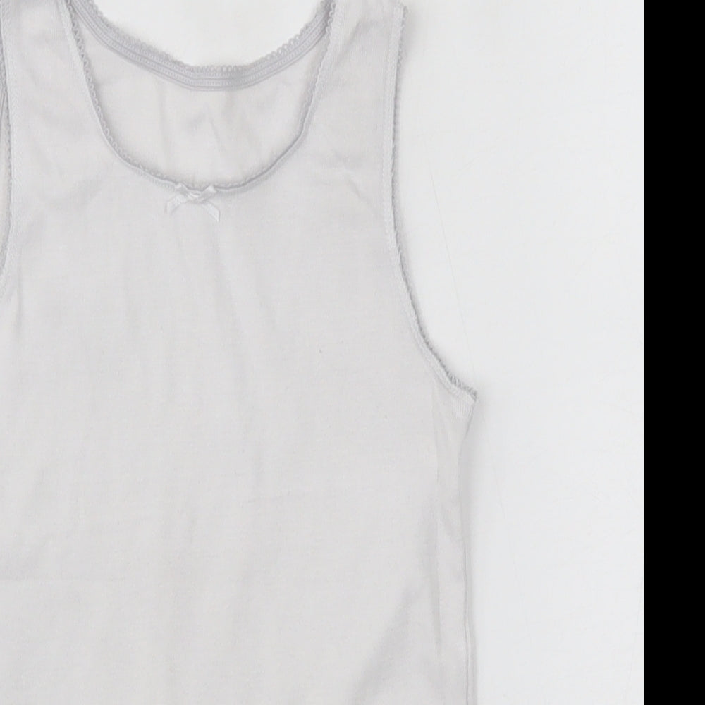 Debenhams Girls White   Basic Tank Size 5-6 Years