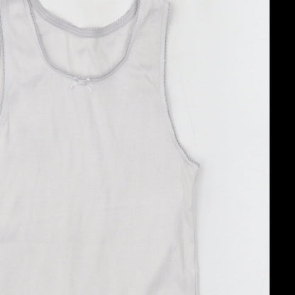 Debenhams Girls White   Basic Tank Size 5-6 Years