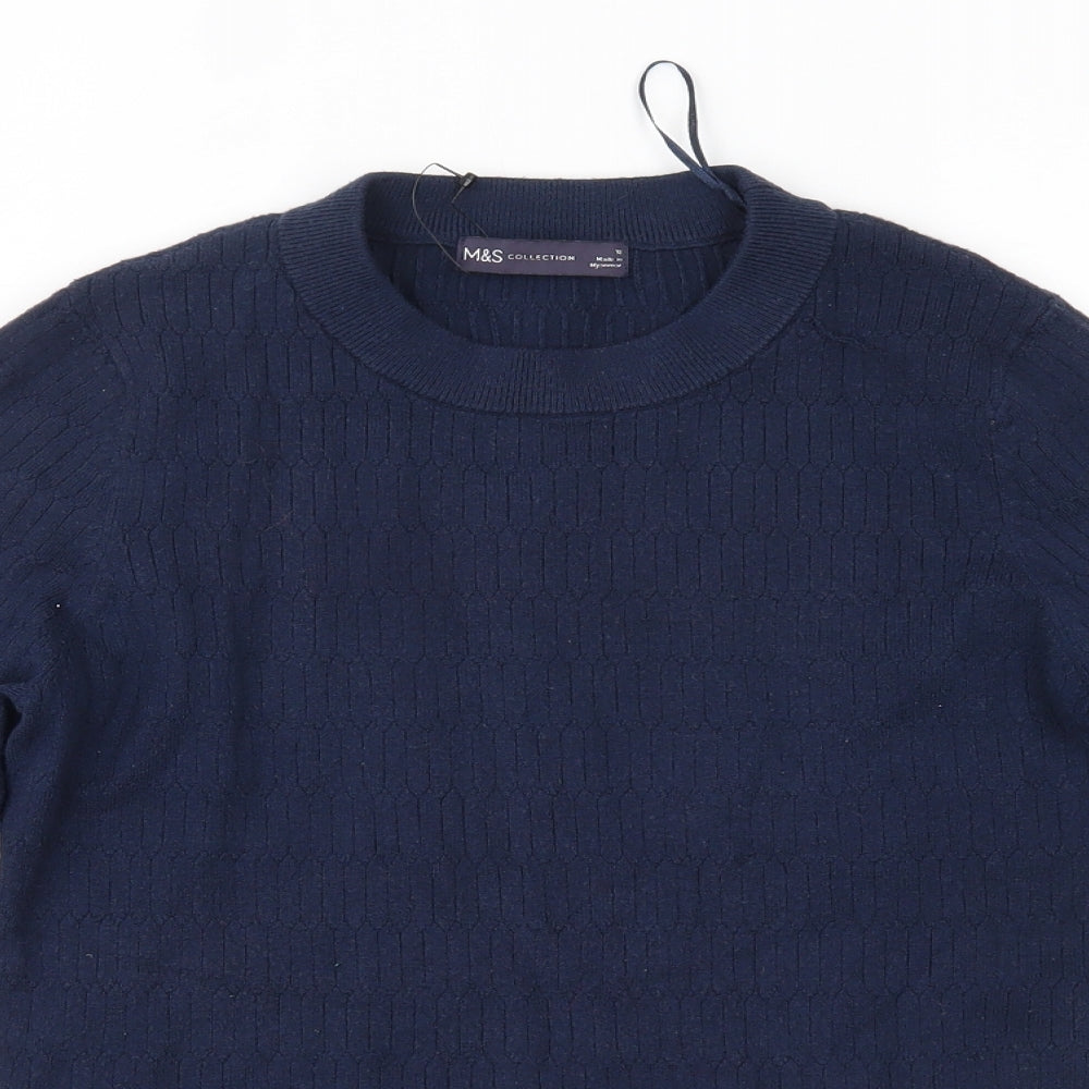 Marks and Spencer Womens Blue   Pullover Jumper Size 12