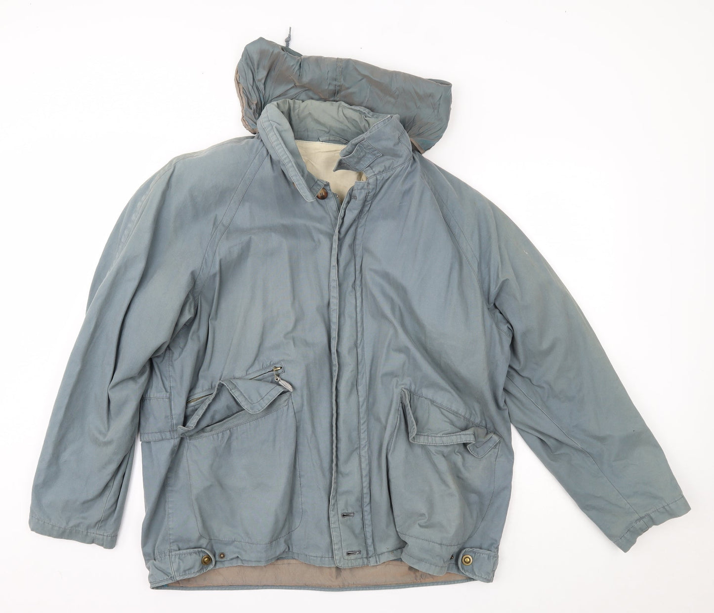 IQ Womens Blue   Overcoat Coat Size L