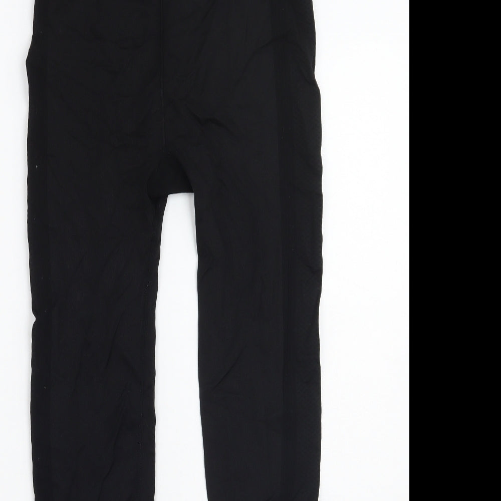 Workout Womens Black   Capri Leggings Size 12 L24.5 in