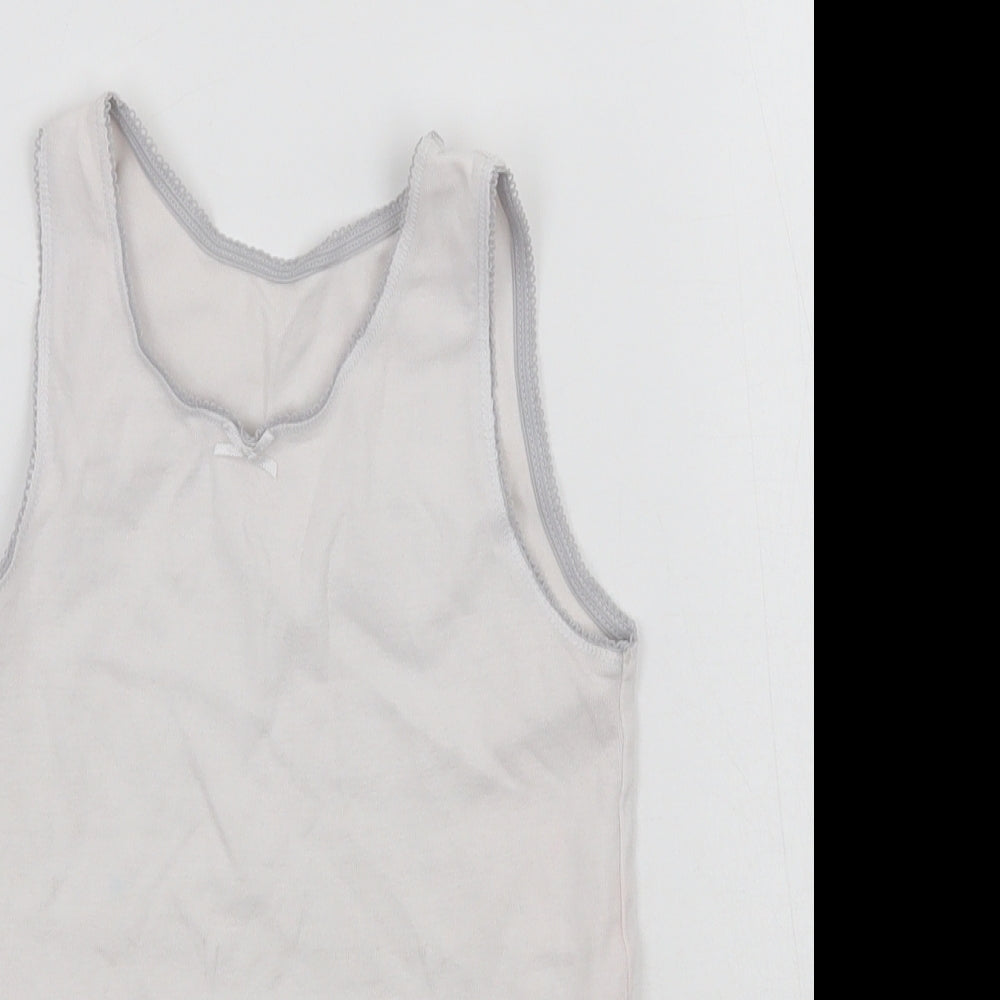 Debenhams Girls White   Basic Tank Size 5-6 Years