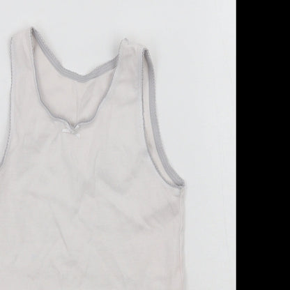 Debenhams Girls White   Basic Tank Size 5-6 Years