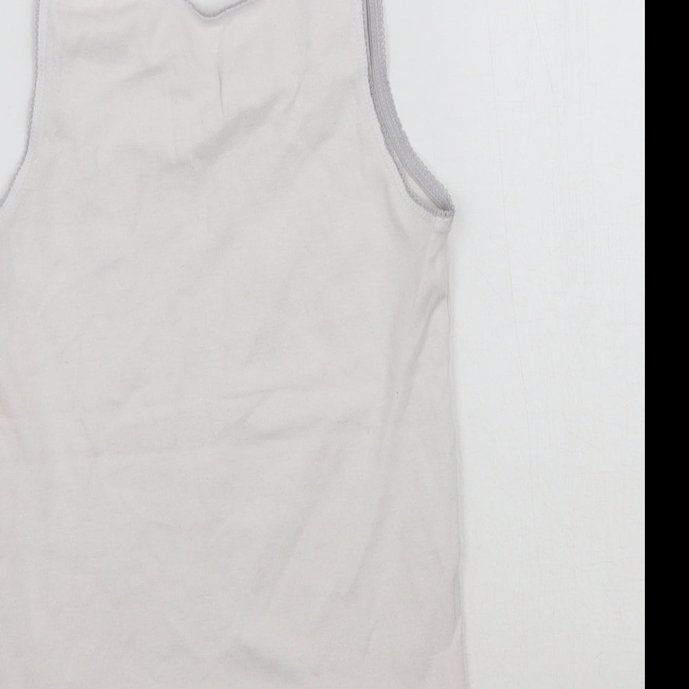 Debenhams Girls White   Basic Tank Size 5-6 Years