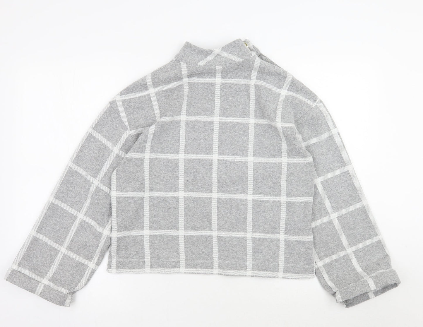 River Island Womens Grey Check  Pullover Jumper Size 10