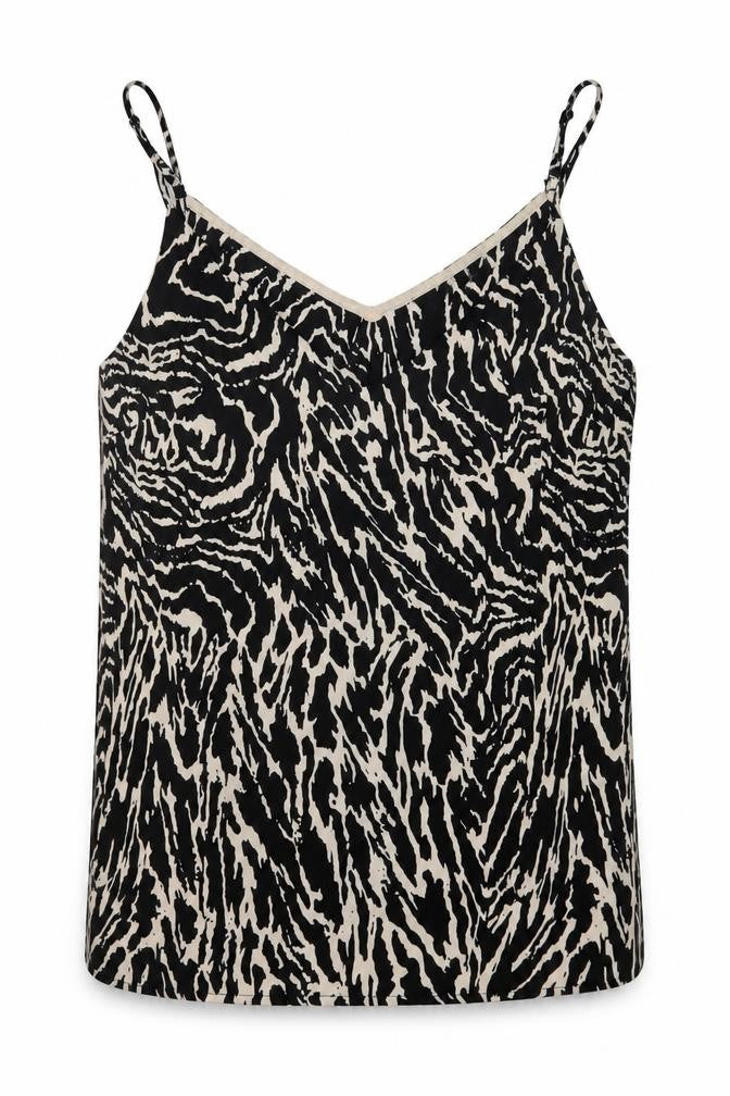 Oasis Womens Beige Animal Print  Basic Tank Size 8