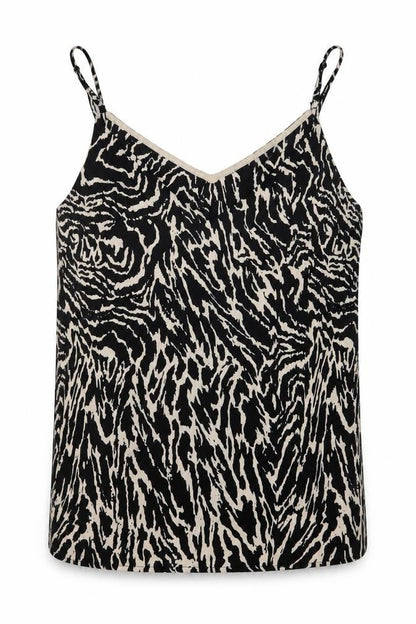 Oasis Womens Beige Animal Print  Basic Tank Size 8