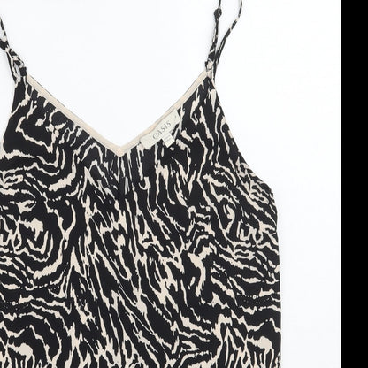Oasis Womens Beige Animal Print  Basic Tank Size 8