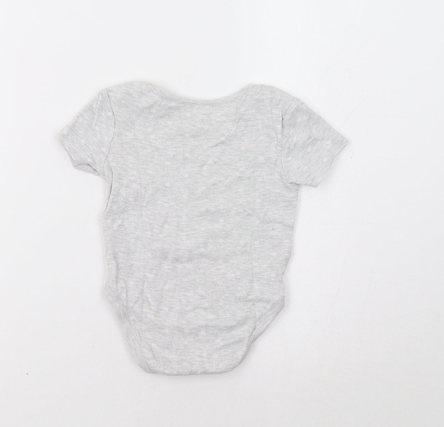 Very Baby Grey Polka Dot  Romper One-Piece Size 9-12 Months