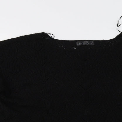 Kapalua Womens Black   Pullover Jumper Size L