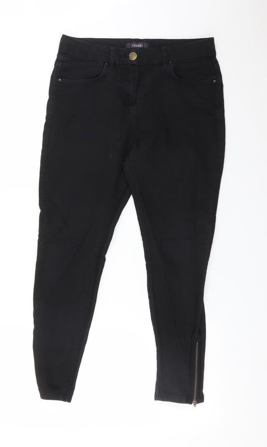 M&S Womens Black   Jegging Jeans Size 12 L26 in