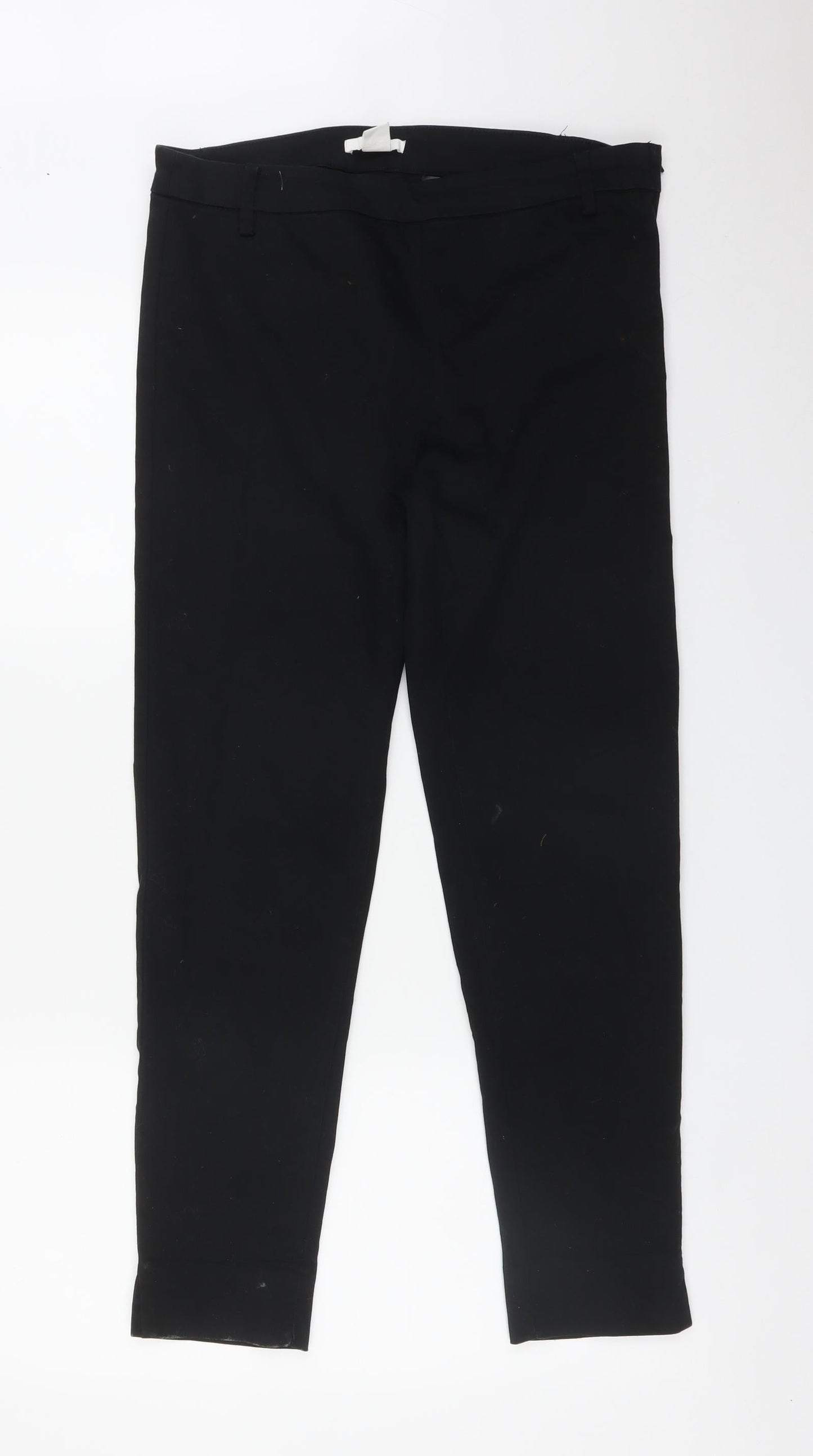 H&M Womens Black   Trousers  Size 10 L27 in