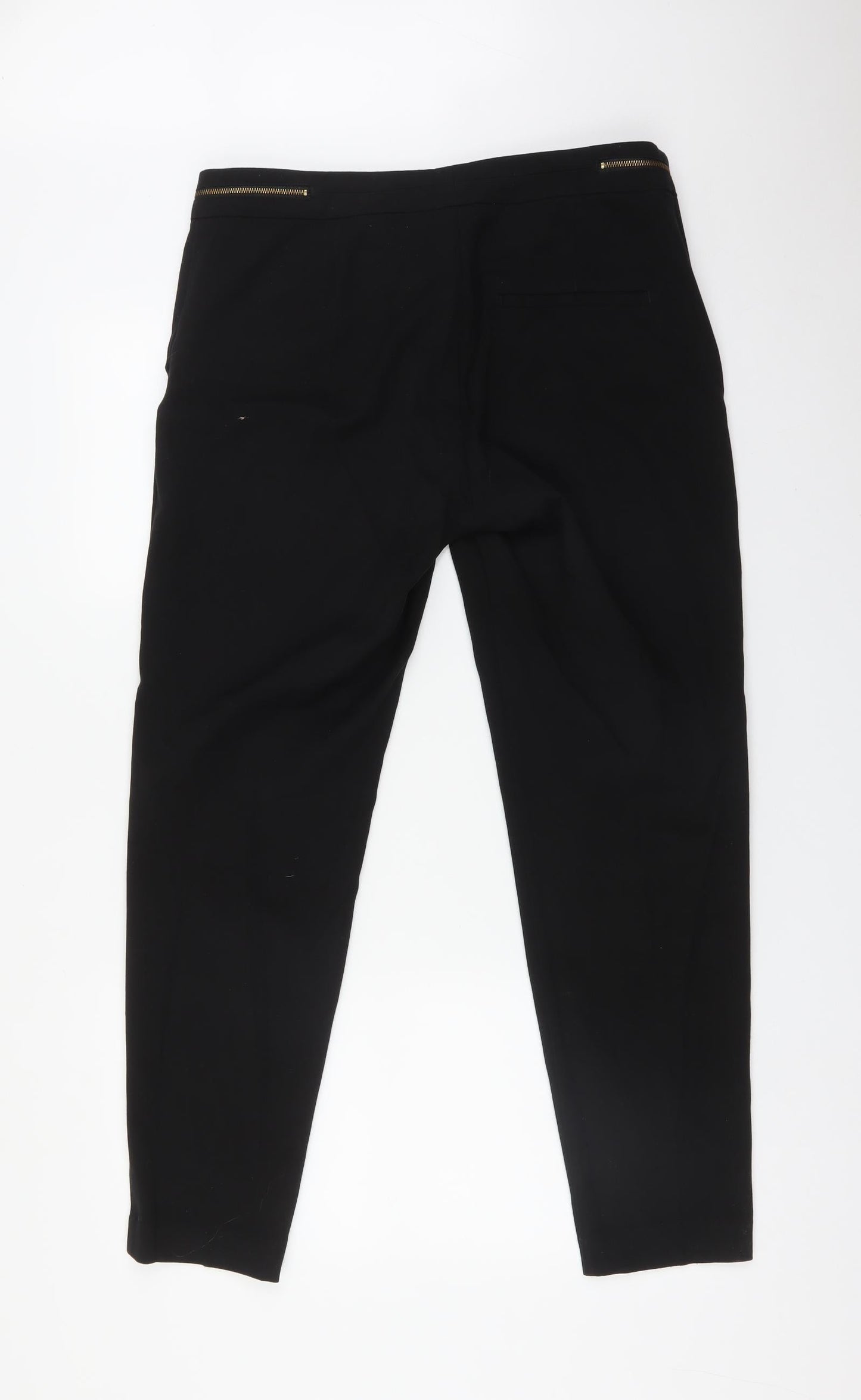 H&M Womens Black   Trousers  Size 12 L30 in