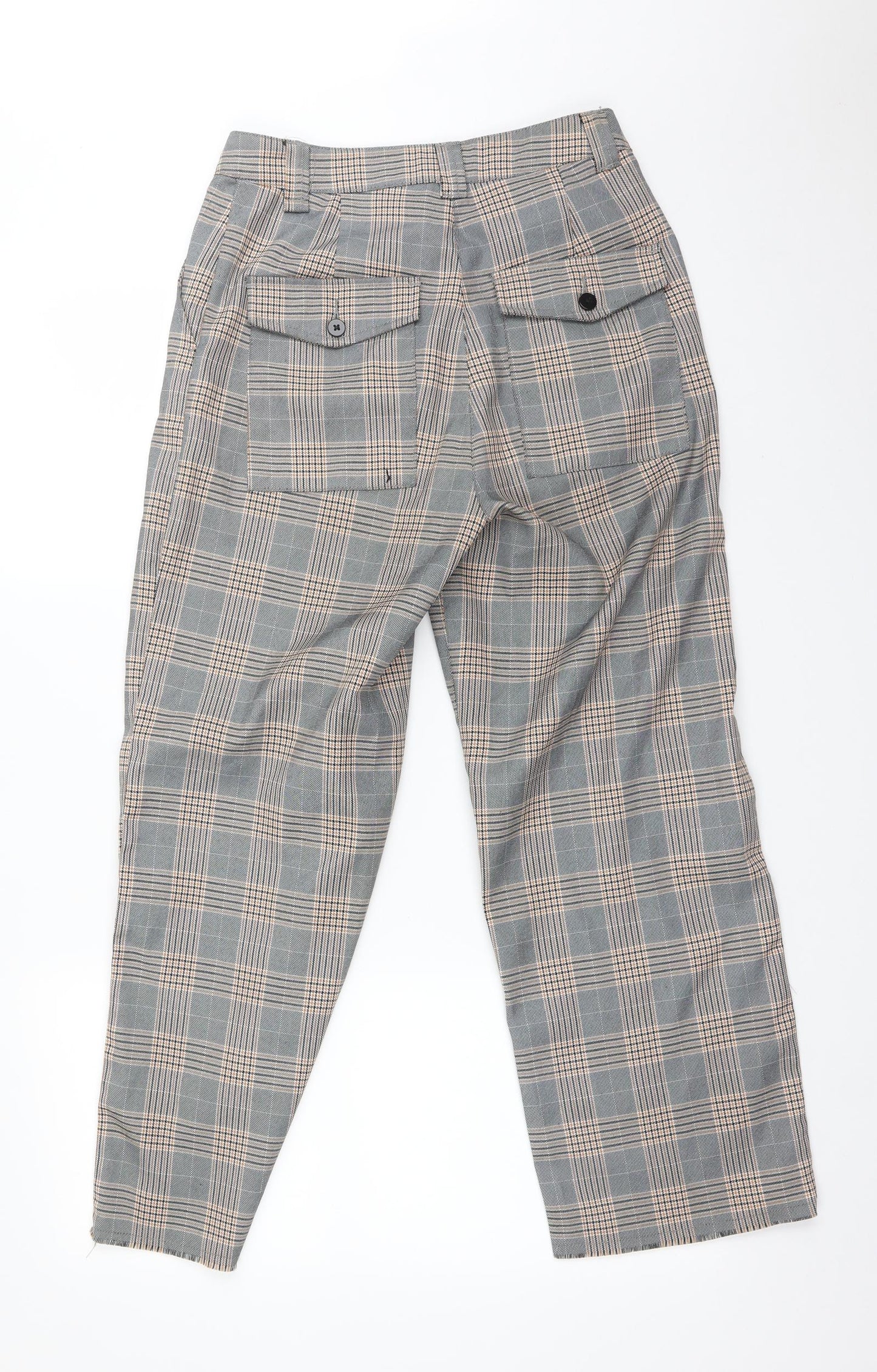 ASOS Womens Multicoloured Check  Trousers  Size 8 L26 in
