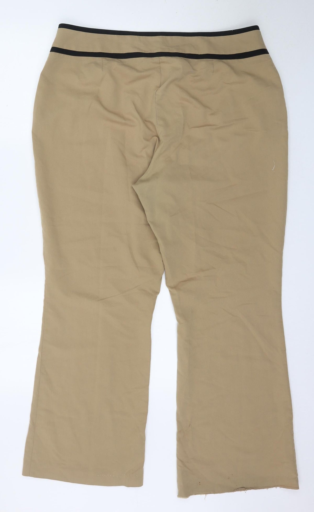 Peacocks Womens Beige   Trousers  Size 18 L30 in