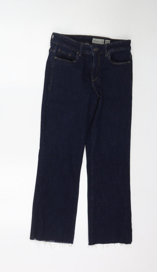 VERO MODA Womens Blue  Denim Flared Jeans Size 26 L25 in - Kick flare