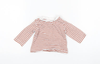 Matalan Girls Multicoloured Striped  Basic T-Shirt Size 0-3 Months