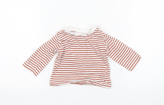 Matalan Girls Multicoloured Striped  Basic T-Shirt Size 0-3 Months