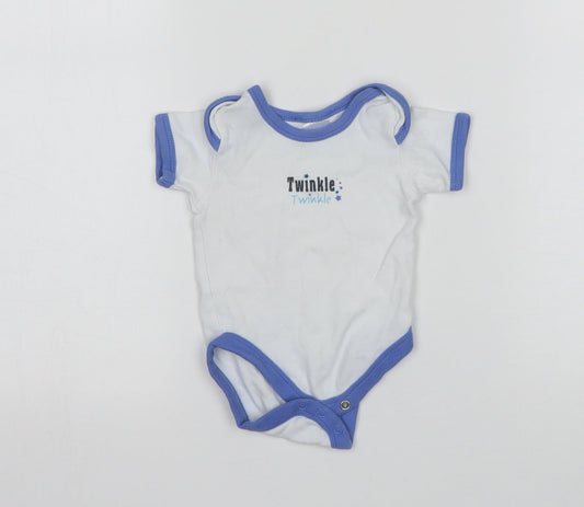 B&M Boys White   Leotard One-Piece Size 0-3 Months