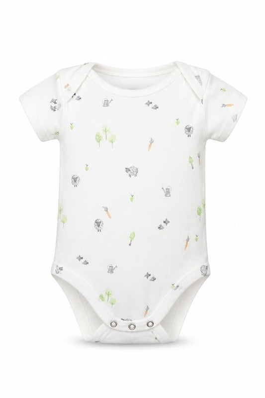 George Baby White Animal Print  Leotard One-Piece Size 3-6 Months