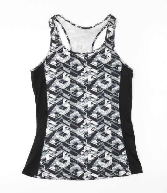 TONETIME Womens Multicoloured Argyle/Diamond  Basic Tank Size 8