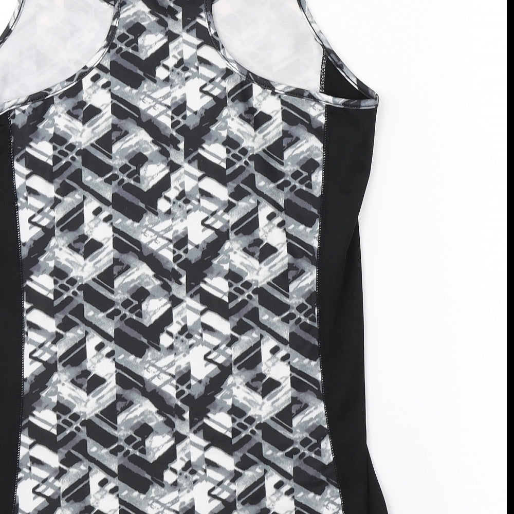TONETIME Womens Multicoloured Argyle/Diamond  Basic Tank Size 8