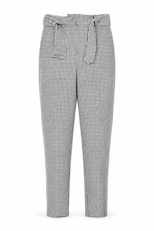 ASOS Womens White Check  Trousers  Size 8 L27 in