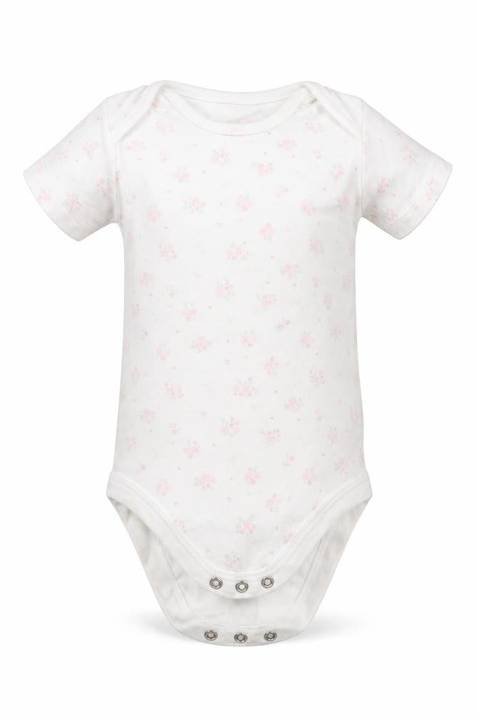 TU Baby White Floral  Babygrow One-Piece Size 12-18 Months