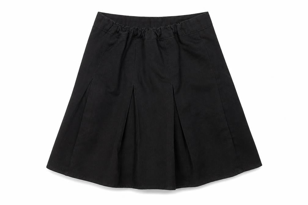 Preworn Girls Black   A-Line Skirt Size 6-7 Years