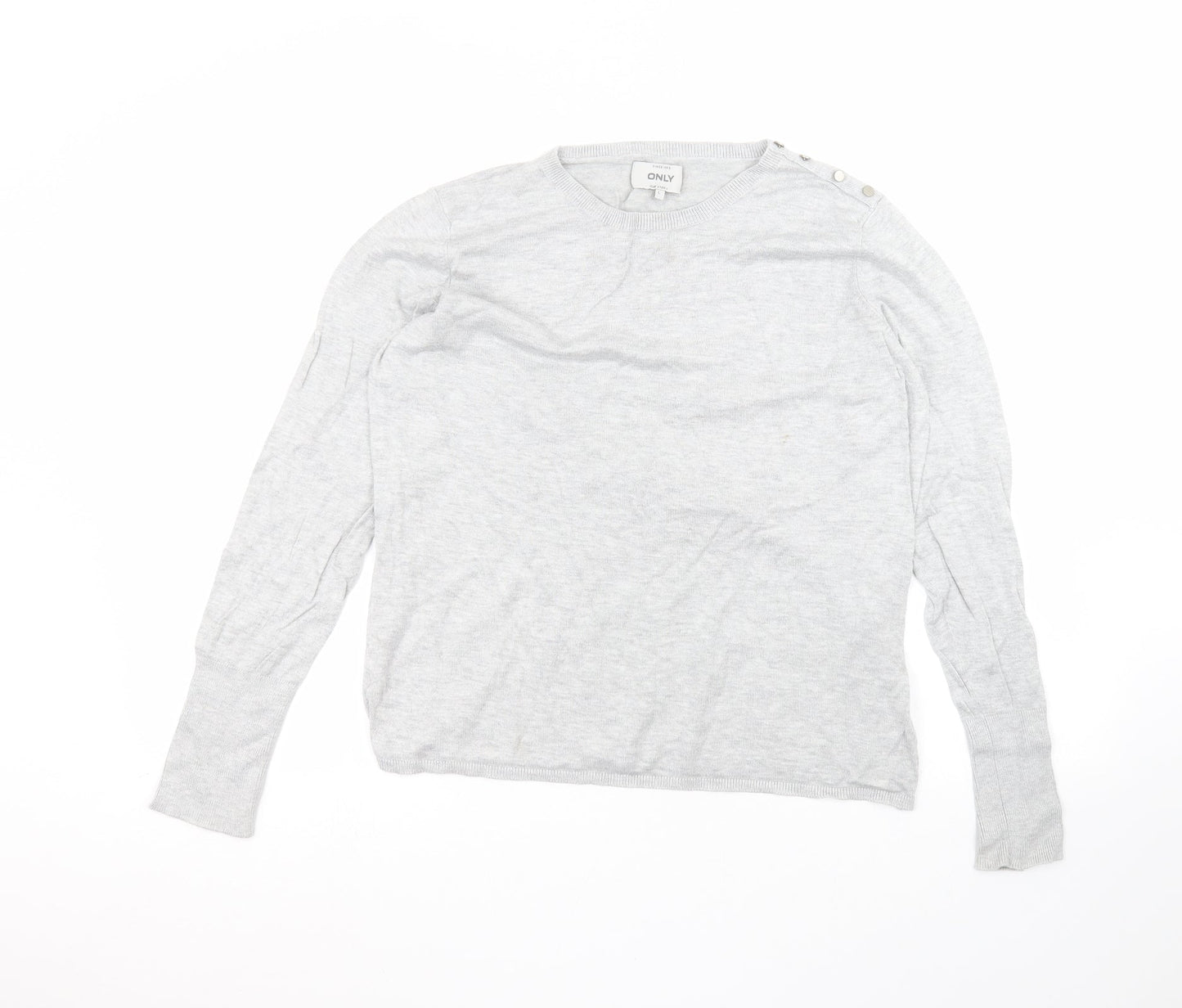 Only Womens Grey   Basic T-Shirt Size L