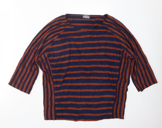 Phase Eight Womens Blue Striped  Pullover Jumper Size 16