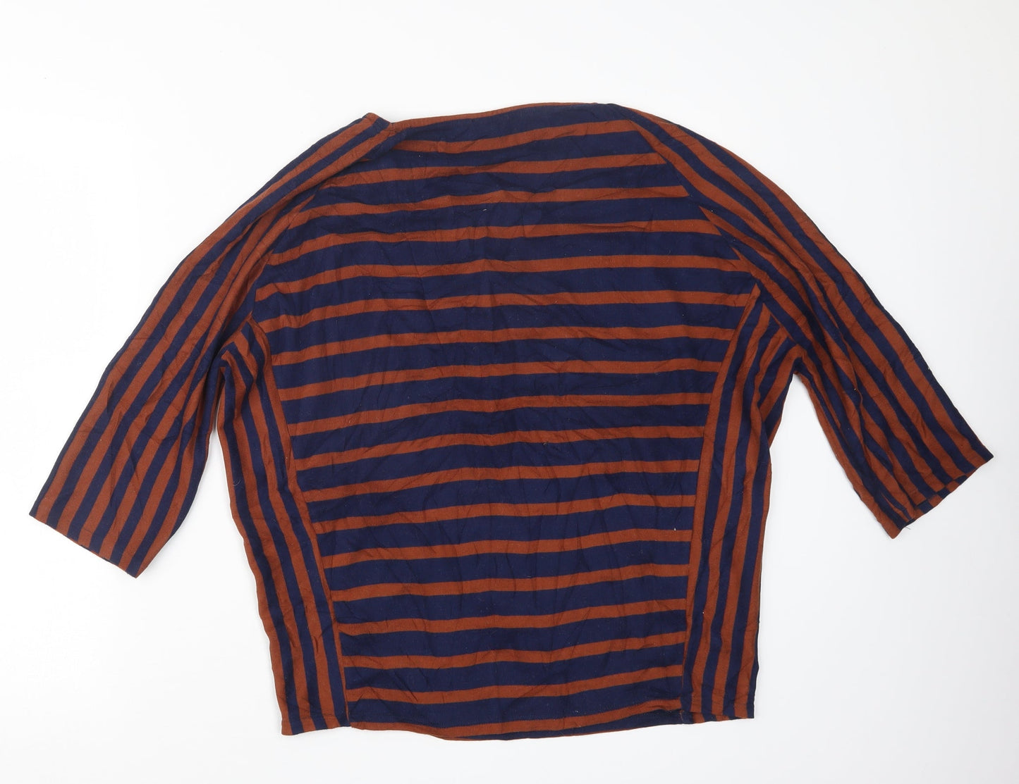 Phase Eight Womens Blue Striped  Pullover Jumper Size 16