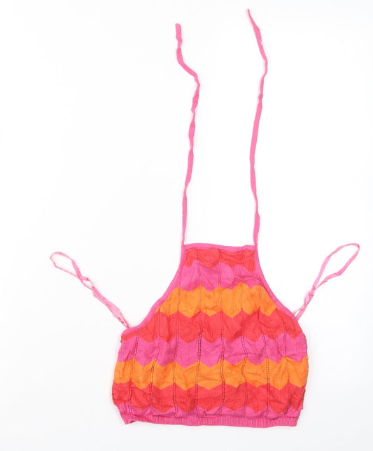 Atmosphere Womens Pink  Knit Pullover Jumper Size 8  - Cropped